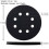 10PCS 5 Inch(125mm) 8-Hole Soft Sponge Interface Pad for Sanding Pads and Hook and Loop Sanding Discs 5