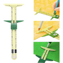 T-shape Sliding Ruler T Gauge Sliding Ruler Patchwork Measuring Gauge 5-in-1 Fabric Ruler Multifunction Used for Fabric Quilting Ruler for Knitting,cr