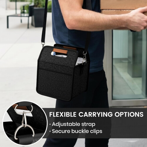 Leakproof Foldable Insulated Beverages Bag for 4 Cups with 1