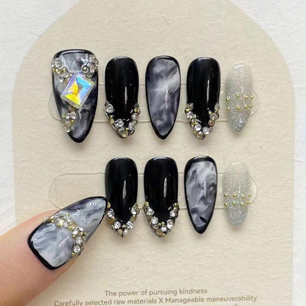 Dachuang Beauty (M) Sweet Reusable False Nails For Dress Matching
