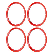 Aluminiumlegierungs-Auto-Rad Abstandhalter 4 Stück Zentrierring-Dekoration für Fahrzeug Rot