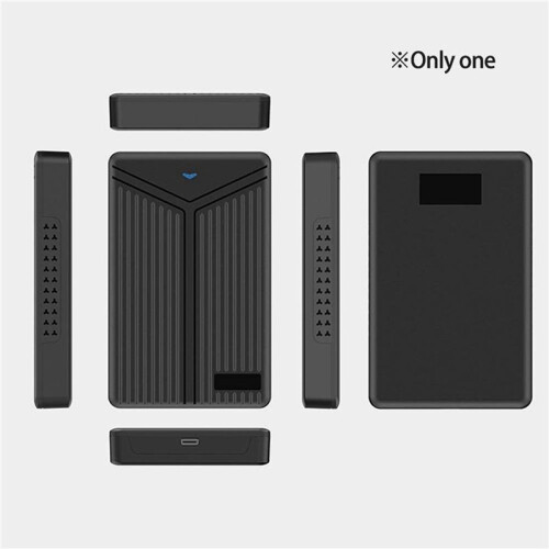 2X USB 3.1 Mobile Hard Disk Box 2.5 Inch  Hard Disk Box SSD Enclosure Support 15mm Hard Drive for Computer Notebook 1