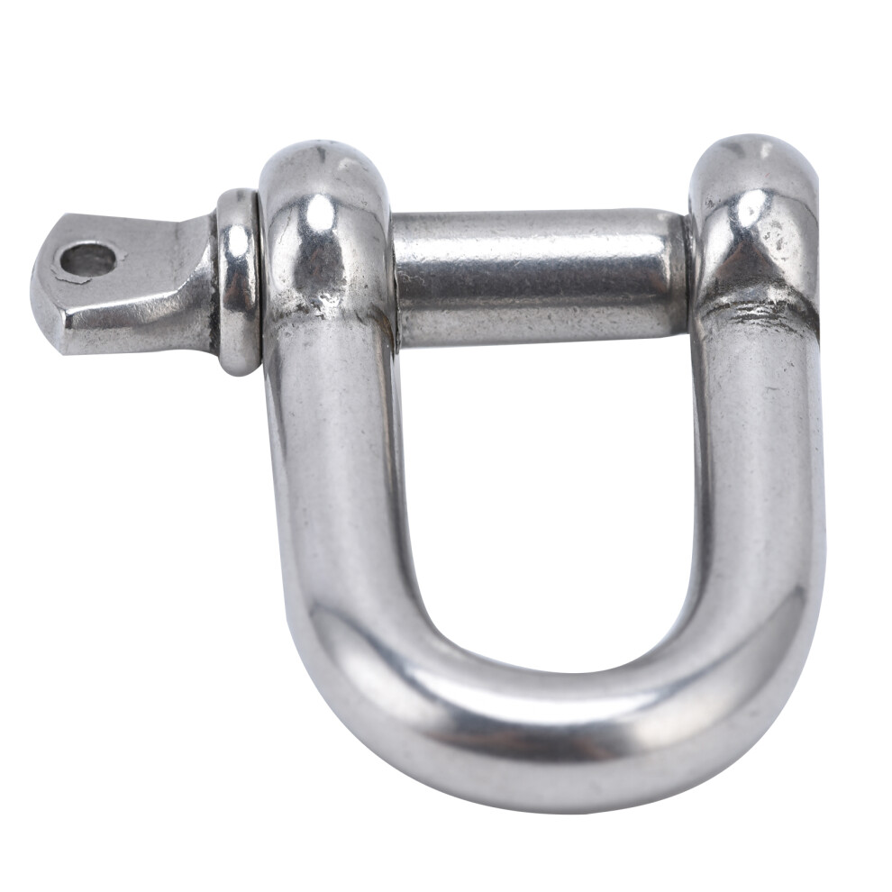 Stainless Steel D-Shaped Bow Shackle M6 For Chains, Camping & Towing 4681391301240
