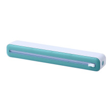Plasticfoliedispenser met snijder, huishoudfoliesnijder met zuignap, magnetisch verstelbare folieverdeler.
