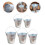 5 decoratieve bloempotten, multifunctionele gegalvaniseerde mini 6