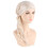 Glitter Stretch Beanie-hatt med lang hale til dame 1