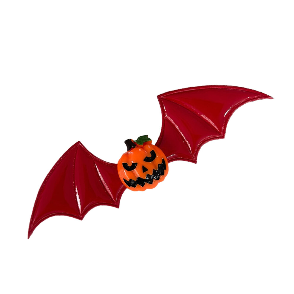 Halloween hairpin bat wings pumpkin eyeball Gothic style