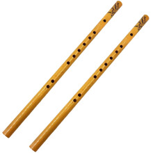 1/2 stuks verticale fluit, cadeau, 44 cm lang, 9 gaten, professionele bamboefluit, NIEUW