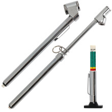 3 stuks zware bandenspanningsmeters met dubbele kop (150 PSI) en profieldieptemeter voor auto's en vrachtwagens