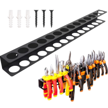 Wall-Mounted Screwdriver and Pliers Holder Iron Rack