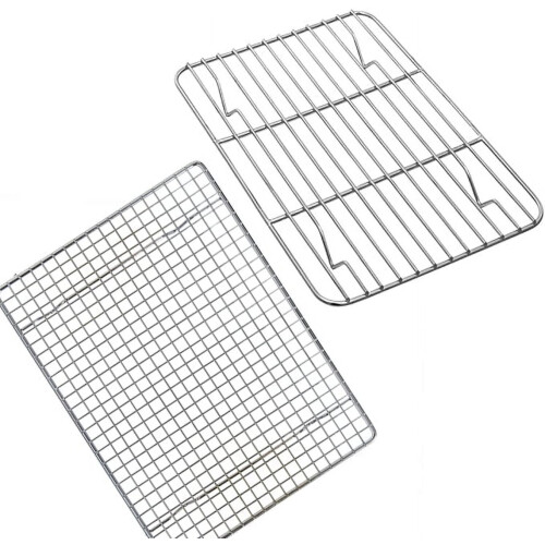 18/8 Ανοξείδωτη σχάρα ψύξης 9,8"x7,5" για ψήσιμο, ψήσιμο στη σχάρα – Συγκολλημένες