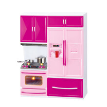 Pyaiiner Hot Pink -keittiöleikkisetti4Style-valinta realistisilla sisäpeleillä keittiön ruoanlaittoleikkisetti lelut jääkaappi 12  9 tuumaa
