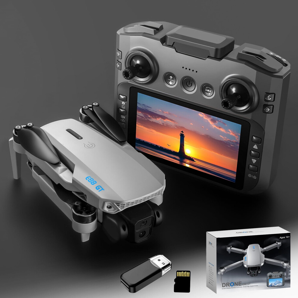 HD Drone with Brushless Motor, 4.3" RC Display, Altitude Hold, 2.4G Quadcopter, 250g â Compatible with Kids & Adults