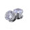 Sparkly Crystal Ear Plug Tunnels Stainless Steel 0g 00g 1