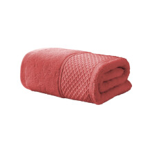 Serviette - Serviettes de toilette en coton absorbant, ultra douces et non pelucheuses, à rayures côtelées, idéales pour la salle de bain, les