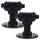 Lot de 2 poignées de commode, poignées de porte de placard, style steampunk, noires. 1