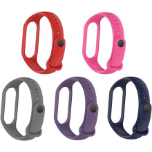Siliconen horlogebandje compatibel met Xiaomi Mi Band 7/6/5, verstelbaar sportpolsbandje voor dames en heren – 3-pack