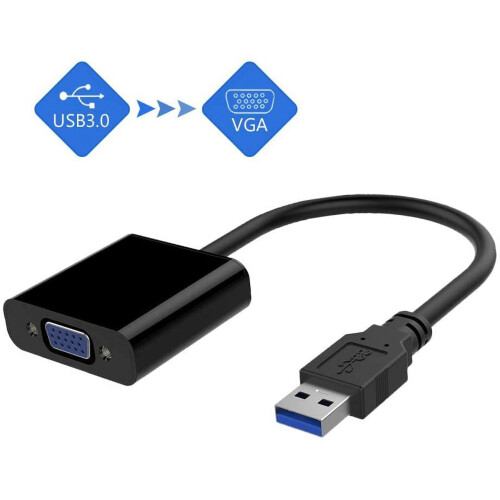 Προσαρμογέας USB3.0 σε VGAΜετατροπέας πολλαπλών οθονών 1080P, συμβατός με Windows 7/8/8.1/10