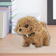 2025 Interaktivt elektronisk hvalpelegetøj - Caramel Goldendoodle plyshund, kompatibel med børn