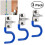 Omeite 304 S-Edelstahl Mopphaken 3 Stk 4