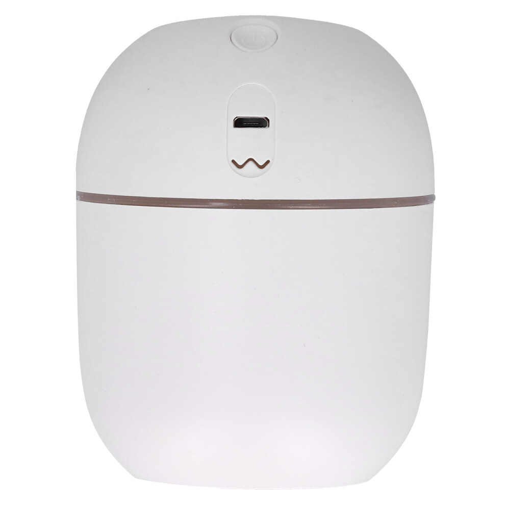 White Mini Usb Portable Humidifier With 220Ml Water Tank,