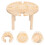 Raindrops Picknickquadrat Holz Esstisch Feuerstelle Camping 3