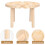 Raindrops Picknickquadrat Holz Esstisch Feuerstelle Camping 8