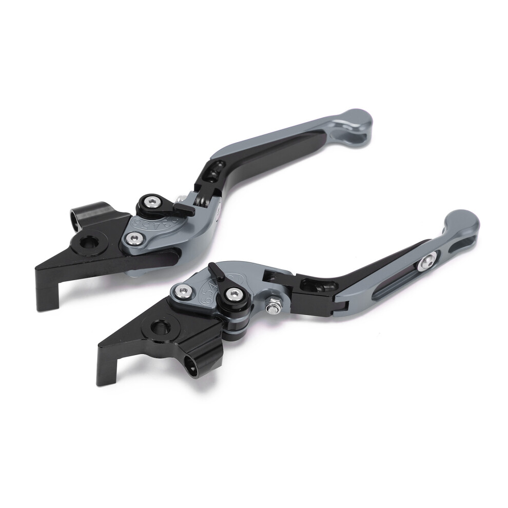 Adjustable Cnc Aluminum Motorcycle Brake Clutch Lever For Tmax 530/560 Gray 4921390733421