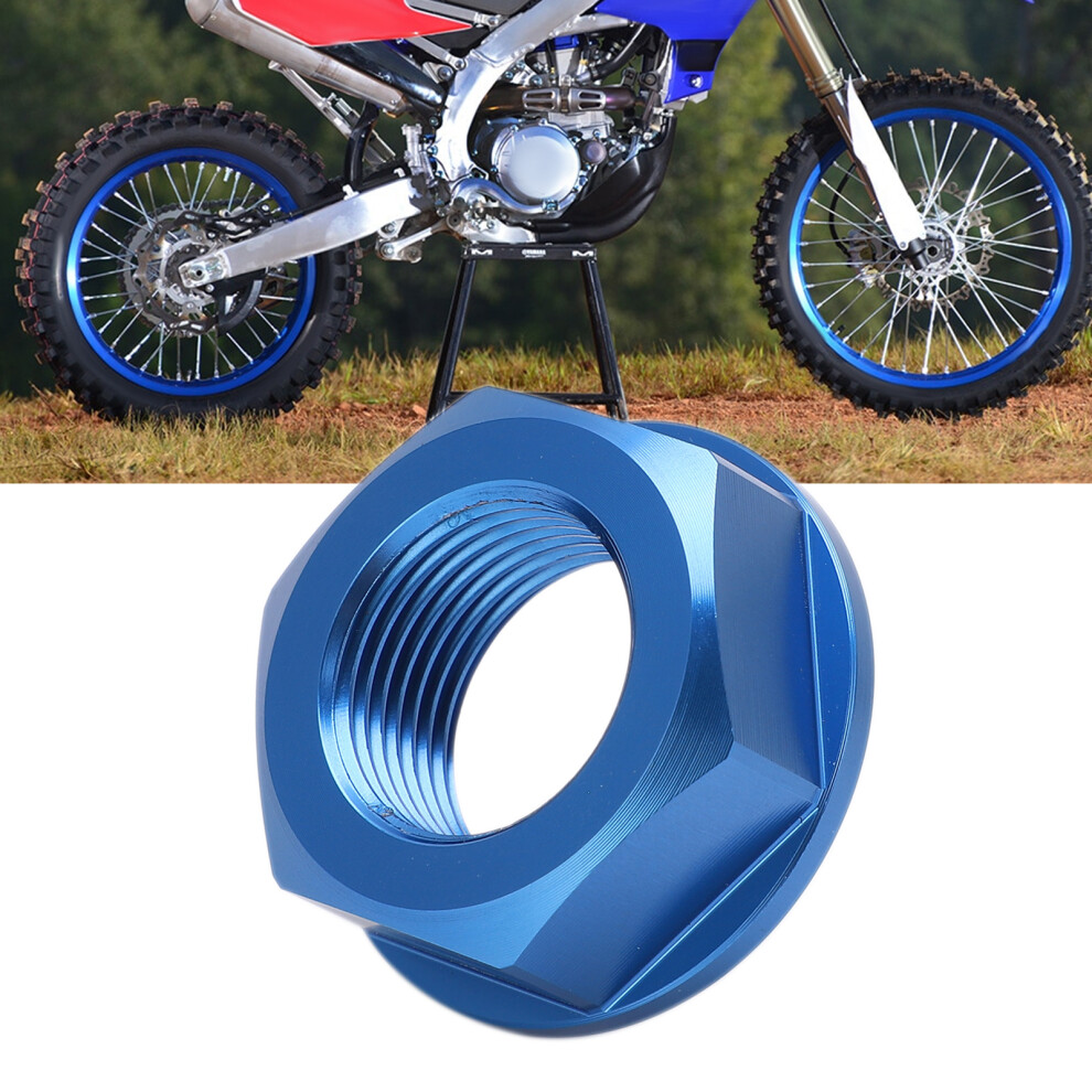 Aluminum Rear Wheel Axle Nut M20xp1.5 For Yamaha Yz/W/R, Blue 9441390733535