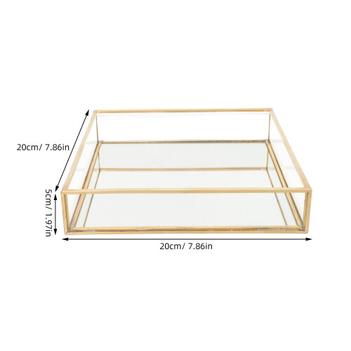 Dekoratives Tablett Schmuck Parfüm Organizer Schminktisch Halter 1