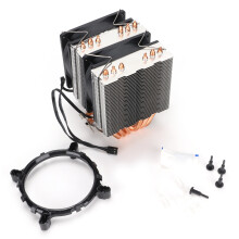 CPU-Kühler mit 6 Kupfer-Heatpipes, RGB, leiser Kühlkörper, 135x115x98mm