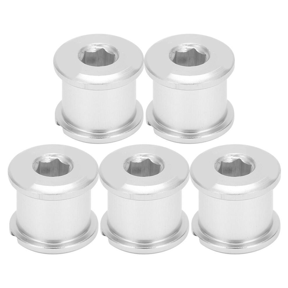 5Pcs Aluminum Cnc Chainring Bolts Silver For Mountain Bike Road Bike 3011390734557