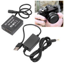 Dummy-Batterie Stromadapter & USB-Kabel kompatibel mit Fuji XT2 XT3 XT20 XH1