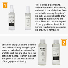 120ml Golfgriff-Solvent für schnelles und einfaches Neigreifen der Schläger