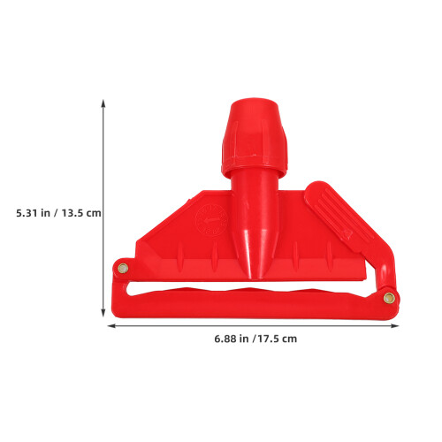 2 pezzi supporto spazzolone con ganci rimovibili e impugnatura grip 2