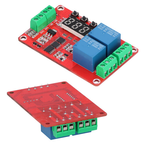 Time Delay Relay Multi-Function 2-Channel Self Lock Cycle Timer Board 5V