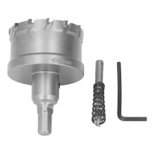 Hole Saw Drill Bit Opener Carbide TCT Cutter Drilling Cutting Tool for Metal Wood55mm / 2.17in