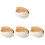 4Pièces Frise Murale En Mousse Blanche Auto-Adhésive Pour Décoration 4