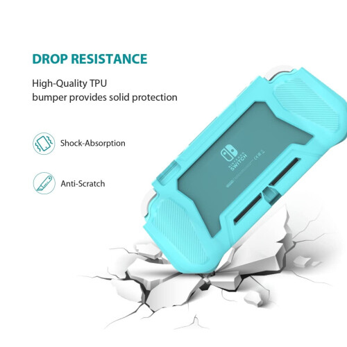 Switch Lite Case with Detachable Screen Protector & Hand Grip – Compatible with Nintendo Switch Lite 2
