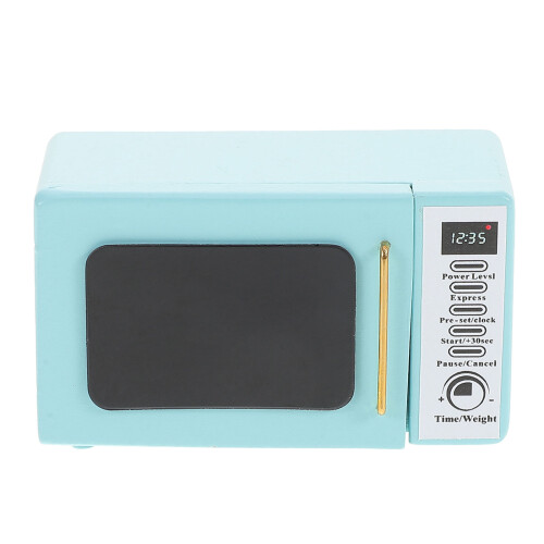 2Stk Mini Mikrowelle Für Puppenhaus Küchengerät 1