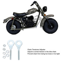 2pcs 15mm Chain Tensioner Adjuster Chain Axle Tensioner Adjuster for Mini Bike 50cc to 125cc CRF50 ATV Pit Dirt Bike