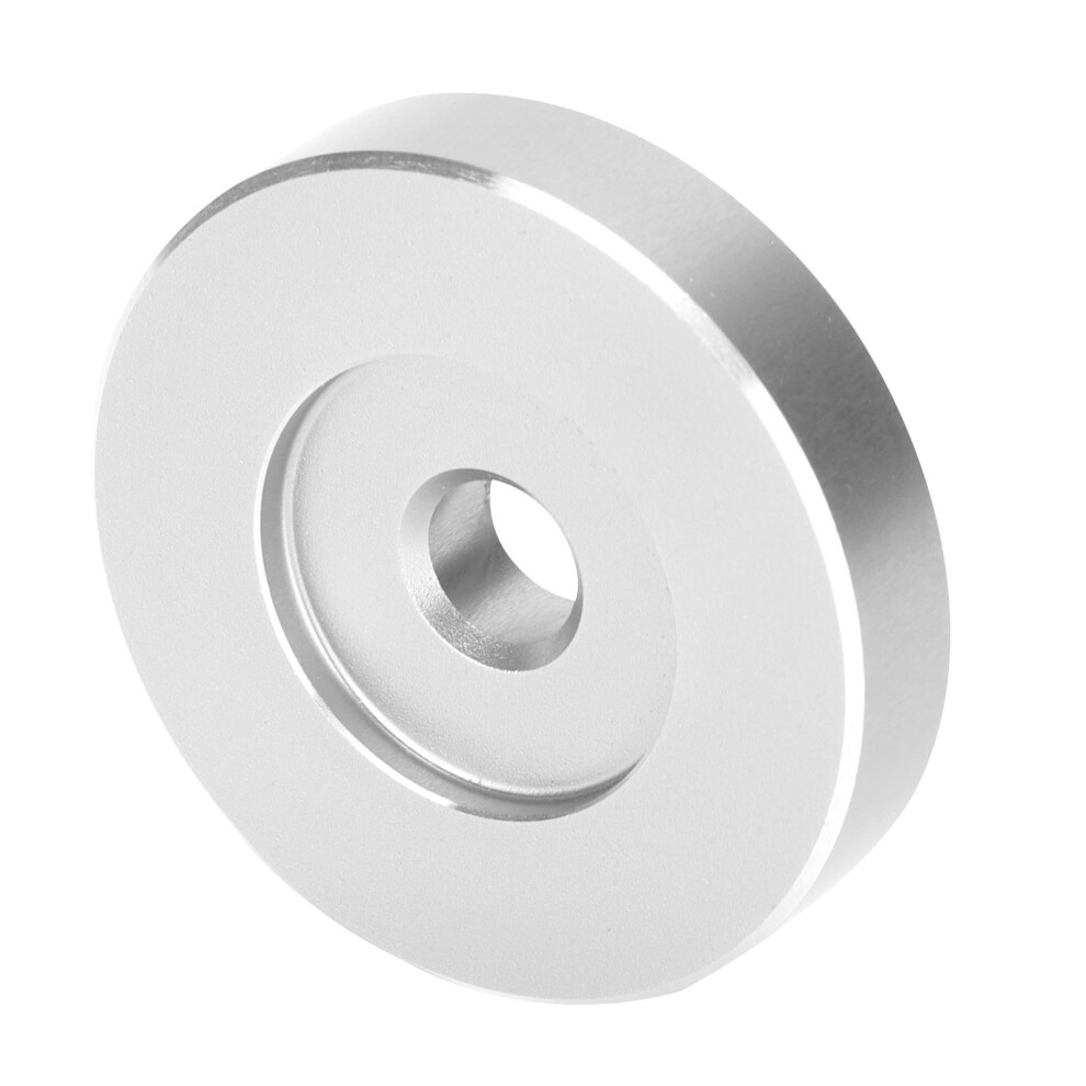 Record Turntable Adapter For 45 Rpm Big Hole Records Clamp Finish Black/Silver 9451377596145