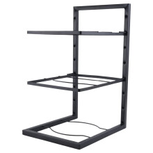 Sink Shelf Pot Rack Under Cabinet Storage Organizer 3-Layer Frying Pan Rice Cooker Holder Home Kitchen Supplies
