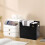 Stackable Desktop Storage Box, Foldable Organizer for Books/Cosmetics/Food - 20x22x18cm 2