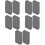 100Pièces Cache-Extrémité Nylon Noir Protection Aluminium Profilé 8