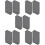 100Pièces Cache-Extrémité Nylon Noir Protection Aluminium Profilé 9