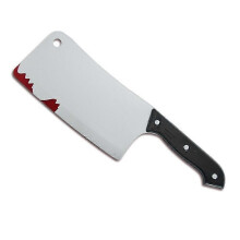 KINCJON Bloody Cleaver, Knifes Realistic Kitchen Cleaver Prop for Prank Toys Stage Props
