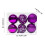 Christmas Balls Navy Blue Shatterproof 6 pcs 2