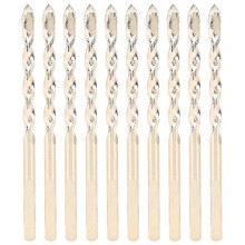 10pcs 6mm Cemented Carbide Twist Drill Bit 100mm Long Ceramic Glass Drill Bits