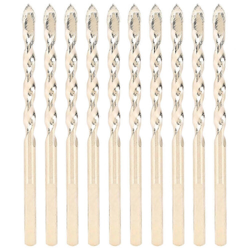 10pcs 6mm Cemented Carbide Twist Drill Bit 100mm Long Ceramic Glass Drill Bits